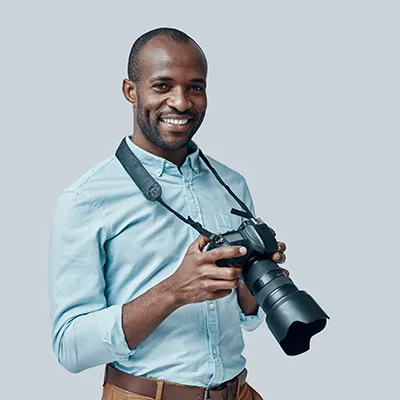 Photographe heureux
