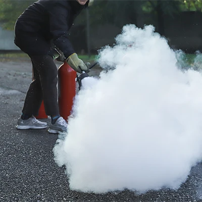 Apprentissage de l'extincteur