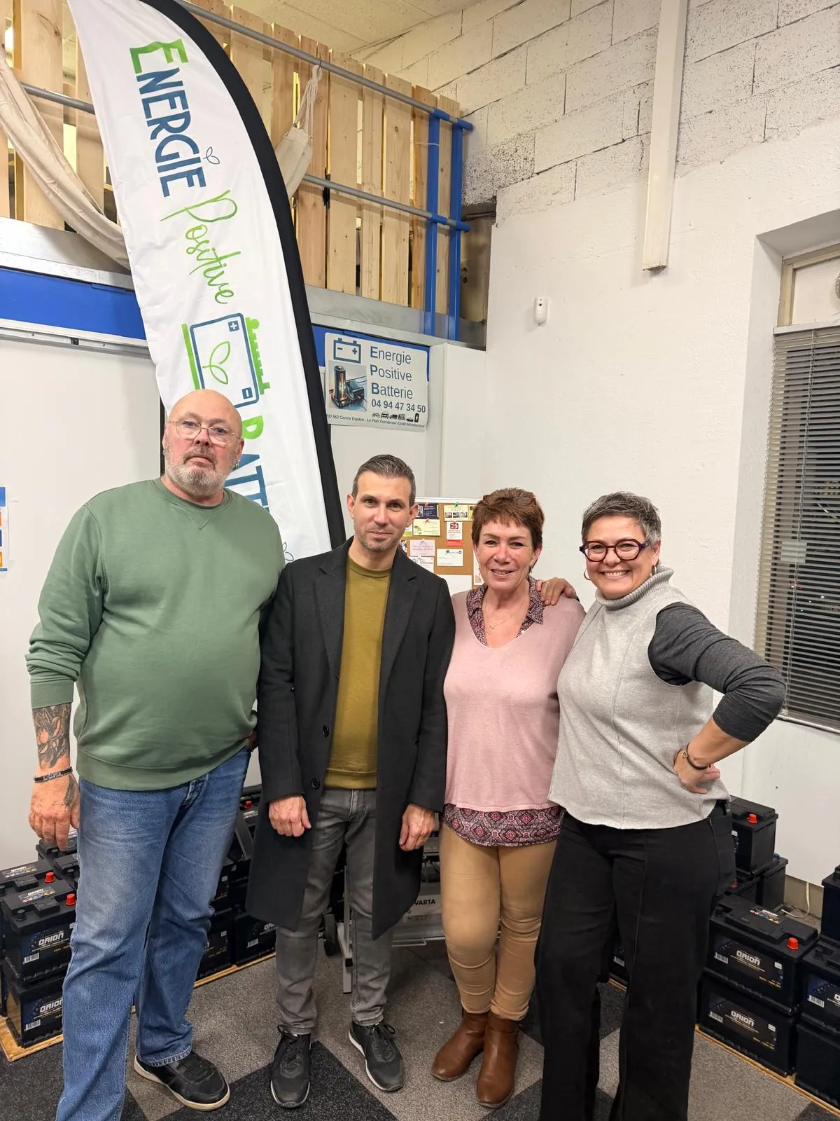 Échanges entre entrepreneurs, soirée Réseau Actif « Au cœur des entreprises » chez Energie Positive Batterie, Montauroux