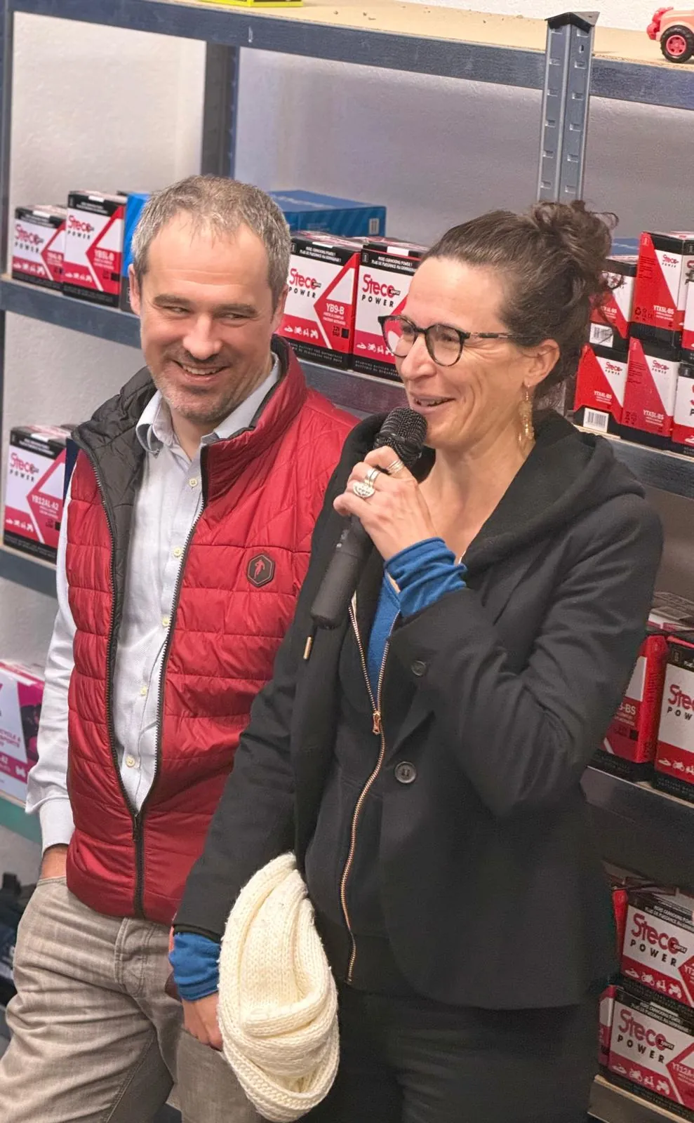 Présentation de l'entreprise hôte, soirée Réseau Actif « Au cœur des entreprises » chez Energie Positive Batterie, Montauroux