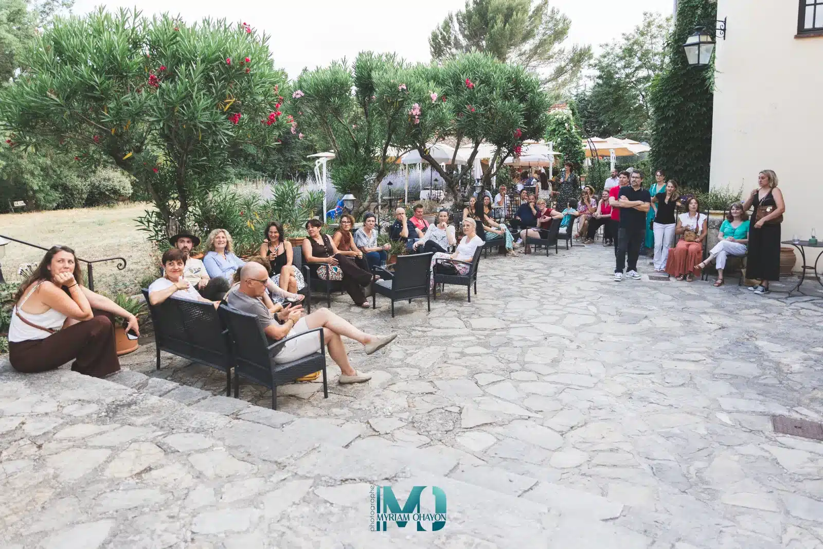 Le cadre de la soirée, soirée Réseau Actif « Au cœur des entreprises » chez Moulin de la Camandoule, Fayence